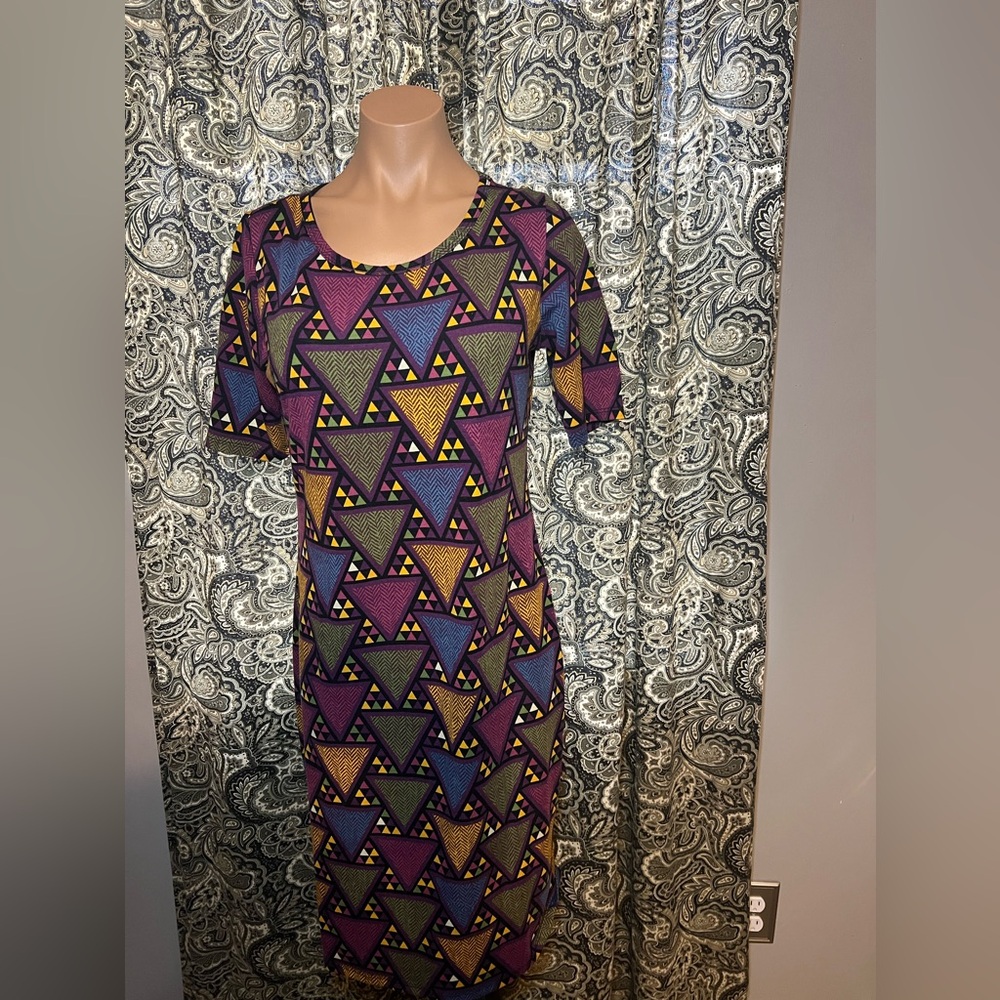 Lularoe Triangle Geometric Print Dress